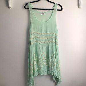 Free people Voile and Lace Trapeze Slip